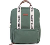 CHILDHOME, Sac à dos à langer Family Bag Club, Grande capacité, Multifonctionnel, Tapis à langer inclus, 11 Compartiments, Pochettes Isothermes, Passage Trolley-valise, Accroche Poussette, 20.5L, Vert