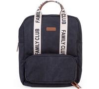 Childhome – Sac à dos à langer Family Bag Club, 20.5L, 11 compartiments, tapis inclus, noir
