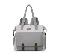 Sac À Dos À Langer For Bébé, Sac À Langer Fourre-tout Imperméable Et Résistant À L'usure, Peut Être Porté Sur Une Épaule Ou Les Deux Épaules, Grande Capacité Avec Plusieurs Compartiments(Grey)