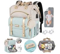 Sac à Dos à Langer Grande Capacité Tissu Impérméable Résistant à l’Eau