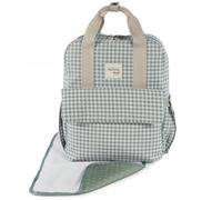 Walking Mum Sac à dos I Love Vichy – Sac à langer polyvalent, poignées & sangles, 37x28x12 cm