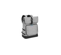 Sac à Dos à Langer Le Sancy Smokey - Capacité ajustable - Compartiment Isotherme - Matelas à langer et Serviette Coton inclus