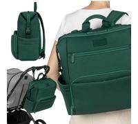 lionelo Cube sac a dos a langer de ville, sacs ã langer, 12 poches, pour se promener et voyager avec un enfant, imperméable, étanche, poche thermique, peut être attaché à une poussette, 36x36x23cm