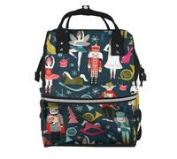 Sac à dos à langer multifonction pour maman et papa, motif avion de la Seconde Guerre mondiale, Ballet de Noël Casse-noisette pour femme, One Size, Sac à dos tyrolien
