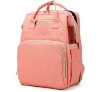 Sac à Dos à Langer Multifonctionnel et Pliable ,Grande Capacité Avec Lit Ouvert Des Deux Côtés Rose Rose G