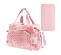 Sac à dos à langer pour bébé - 45 x 23 x 30 cm Voyage Portable Maternité Sacs pour bébés | Paquet de voyage léger | Sac à langer de grande capacité avec étui à tétine - réutilisable, rose, Consulte la