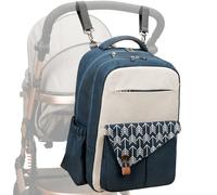 Sac à dos à langer pour femme - Double couche - Strodouble couche - Indispensable de voyage - Avec sangles de poussette - Sac à dos multifonction - Capacité de stockage avec Ladea, bleu foncé, Siehe