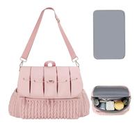 Sac à dos à langer pour maman | Sac de rangement pour chambre d'enfant - Sac de voyage de maternité avec matelas à langer, grande capacité pour biberons, jouets, sac à dos à langer, rose, Refer to