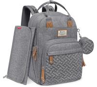 Sac À Dos À Langer,Sac À Langer Bébé Avec Matelas À Langer Portable,Porte-Sucette Et Sangles De Poussette,Sac De Voyage Multifonctionnel Pour Maman Ou Papa.[B30]