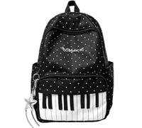 Sac à Dos à Motifs De Touches De Piano Et De Pois Sac à dos for piano