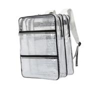 ＡＷＨＡＯ Sac à Dos à Outils avec Solutions de Rangement, Matériau PVC, Sac En Filet pour Salles Blanches, Blanc et noir, 35cmx20cmx45cm