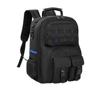 Sac à dos à outils | Organiseur à base rigide | avec plusieurs poches - Sac à dos robuste pour homme | Pour charpentier, soudeur, construction, extérieur industriel