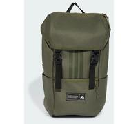 adidas Mixte 3 Stripes Flap Backpack, olive strata/black, One Size