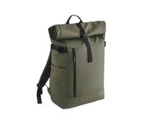 BagBase Everyday Carry Sac à dos pour ordinateur portable avec compartiment rembourré de 16", polyester recyclé, sangles de compression et ajustement réglable, bleu marine, 25 l, vert olive, taille