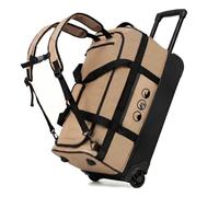 Sac à dos à roulettes 3 en 1 - Bagage à main imperméable - Sac de voyage avec roulettes - Valise à main Flow - Sac de voyage pour homme et femme - Sac de voyage en Ripstop de qualité supérieure