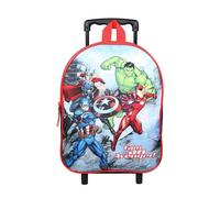 Sac à dos à roulettes 31 cm marvel avengers rouge et bleu bagtrotter