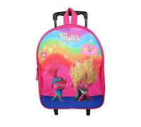 Sac à dos à roulettes 32 cm maternelle Les Trolls Rose