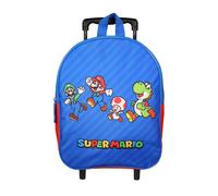 Sac à dos à roulettes 32 cm maternelle super mario multicolore