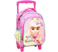Sac à dos à roulettes Barbie Chewing-gum 30 CM Trolley Maternelle
