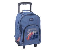 Sac À Roulettes Toile Camps Boy Beard Wolf 43 Cm Bleu Jean TU