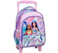 Sac À Dos À Roulettes Enfant Fille - Licorne Barbie - Compact Multicolore TU