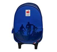 Sac à dos à roulettes - Fédération Française de Rugby - 1 compartiment - Bleu - Enfant - Garçon
