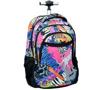 Sac À Dos À Roulettes Fille - Motif Savane Multicolore TU