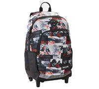 Sac À Dos À Roulettes Garçon Rip Curl Ozone 49 Cm - Avec Compartiment Pour Ordinateur Noir / Rouge / Gris TU