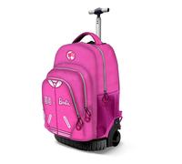 Barbie Varsity-Sac à Dos à roulettes GTS Fan, Rose, 32 x 47 cm, Capacité 39 L