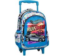 Sac à dos à roulettes Hot Wheels Flame Runner 30 CM Trolley Maternelle