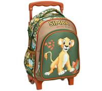 Sac à dos à roulettes - LE ROI LION - Simba - 30 cm - 2 compartiments spacieux - Poignée télescopique