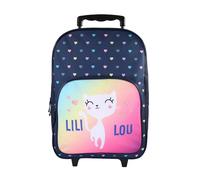 Sac à dos lili lou à roulettes marine 1 compartiment maternelle