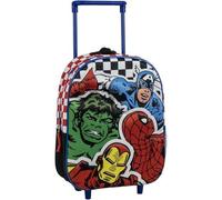 Sac à dos à roulettes Marvel Avengers avec poignée extensible - Cartable Avengers pour enfants au design de super-héros, durable et spacieux