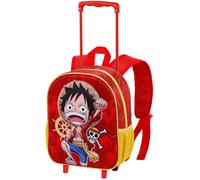 Sac À Dos À Roulettes Maternelle One Piece Luffy 3d - 34 Cm Multicolore TU