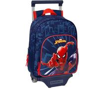 Safta Spider-man 10l 27x33x10 Cm Wheeled Backpack Bleu Enfants