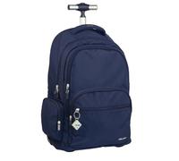 Sac à dos à roulettes - MILAN - Série 1918 - 25L - 6 fermetures éclair - Bleu marine