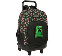 Sac À Dos À Roulettes Minecraft Creeper 45 Cm Trolley Haut De Gamme Multicolore TU