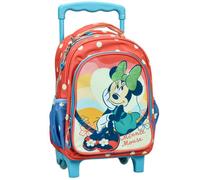 Sac à dos à roulettes Minnie Flowers 30 CM Trolley Maternelle