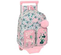 Safta Minnie Mouse Minty 10l 28x34x10 Cm Wheeled Backpack Rose Enfants