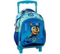 Sac à dos à roulettes Pat Patrouille Chase Bleu 30 CM Maternelle