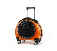 Sac à dos à roulettes pour animal domestique avec roues autour du sac de transport pour chat/chien, landau