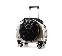 Sac à dos à roulettes pour animal domestique avec roues autour du sac de transport pour chat ou chien