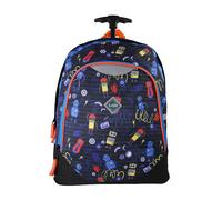 Sac À Dos À Roulettes Primaire Robot Noir TU