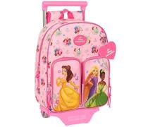 Safta Princesas Disney 10l 26x34x11 Cm Wheeled Backpack Rose Enfants
