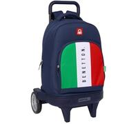 Safta Cartable Benetton "Flag" G grand, roues amovibles compactes, acier peint