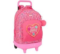safta FEEELING - Grand sac à dos à roulettes, compact, amovible, idéal pour les enfants de différents âges, confortable et polyvalent, qualité et résistance, 33 x 22 x 45 cm, multicolore, M,