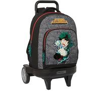 Sac à dos à roulettes - SAFTA - MY Hero Academia - Compact - Amovible - Noir