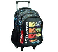 Sac À Dos À Roulettes Scolaire Garçon Hot Wheels Activate 46 Cm Noir / Bleu TU