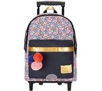 Sac à dos à roulettes TANN'S 2 compartiments Les Fantaisies Antonia Multicolore