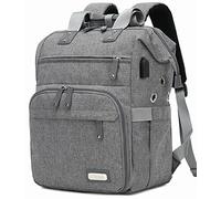 Sac à dos à tricoter, organisateur de rangement de fil, sac de voyage au crochet avec port de charge USB, sac fourre-tout de grande capacité pour le transport, aiguilles à tricoter, crochets